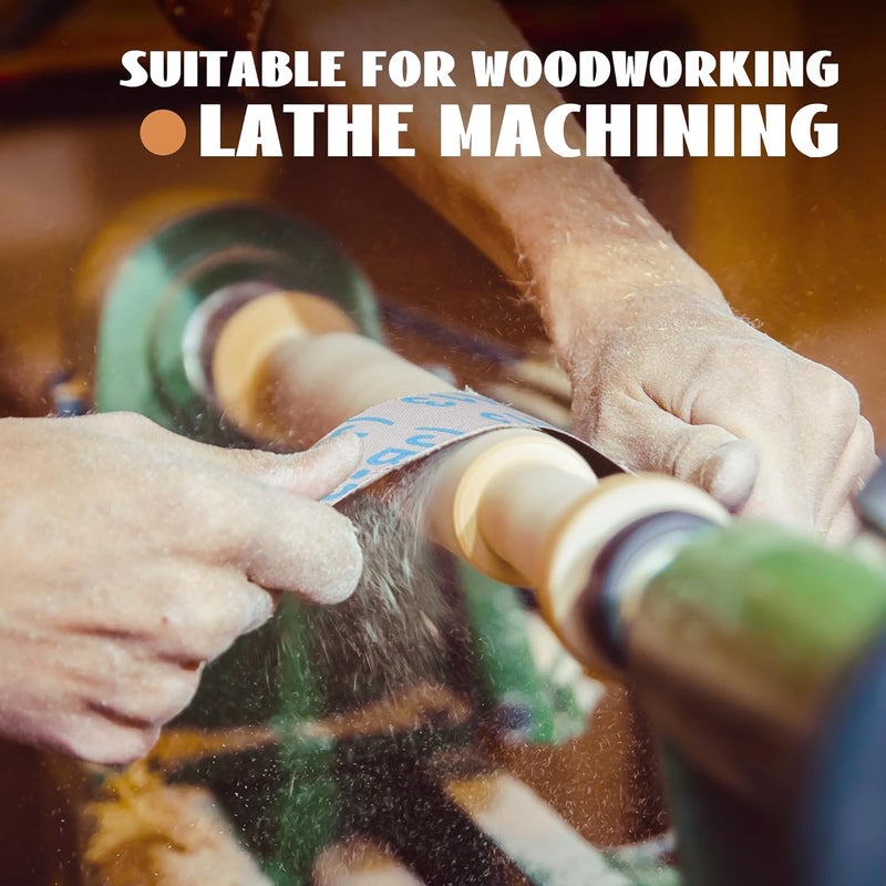 Alytree 5 Grits Emery Cloth Roll, 150 240 320 400 600 Grits Abrasive Sand Paper for Metal and Wood Furniture with Dispenser - 6M Red Sandpaper Rolls - Image 4